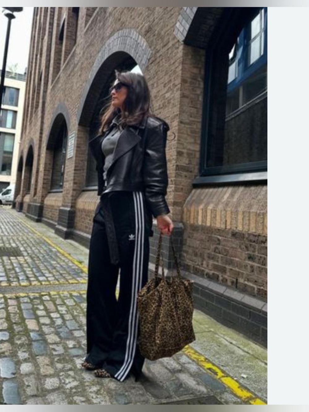 adidas 3 stripe black straight leg track pants